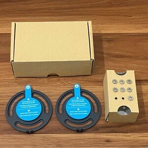 Lot of 2 Wall Mount Plate Base for Nest Cam Indoor 1st Gen Magnetic - A0005